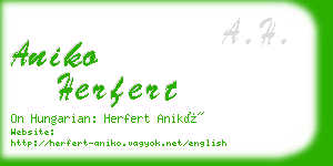 aniko herfert business card